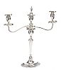 PAIR OF SILVER PLATED CANDELABRA at Ross's Online Art Auctions