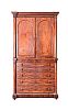 FINE WILLIAM IV FLAME MAHOGANY LINEN PRESS at Ross's Online Art Auctions