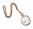 LADY'S 18CT GOLD POCKET WATCH AND CHAIN at Ross's Online Art Auctions
