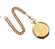 LADY'S 18CT GOLD POCKET WATCH AND CHAIN at Ross's Online Art Auctions