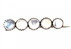 GOLD MOONSTONE BROOCH at Ross's Online Art Auctions