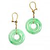 GOLD JADE EARRINGS at Ross's Online Art Auctions
