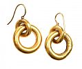GOLD-TONE HOOP EARRINGS at Ross's Online Art Auctions
