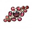 GARNET AND SEED PEARL BROOCH at Ross's Online Art Auctions