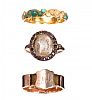 THREE GEORGIAN GOLD RINGS at Ross's Online Art Auctions