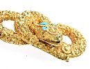 18CT GOLD TURQUOISE SERPENT BROOCH at Ross's Online Art Auctions