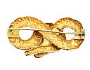 18CT GOLD TURQUOISE SERPENT BROOCH at Ross's Online Art Auctions