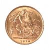 1914 HALF SOVEREIGN at Ross's Online Art Auctions