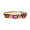 9CT GOLD RUBY & DIAMOND BAND at Ross's Online Art Auctions