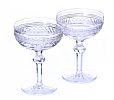 TWO WATERFORD CRYSTAL CHAMPAGNE SAUCERS at Ross's Online Art Auctions