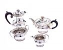 FOUR PIECE SILVER PLATED TEA SERVICE at Ross's Online Art Auctions