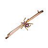 9CT ROSE GOLD AMETHYST SPIDER BROOCH at Ross's Online Art Auctions