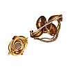 TWO ANTIQUE GOLD-TONE BROOCHES at Ross's Online Art Auctions