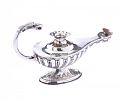 SILVER TABLE OIL LAMP at Ross's Online Art Auctions