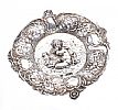 EMBOSSED PIERCED SILVER PLATE at Ross's Online Art Auctions