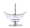 BOAT SHAPED SILVER SWING HANDLED BOWL at Ross's Online Art Auctions
