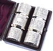 CASED SET OF SILVER NAPKIN RINGS at Ross's Online Art Auctions