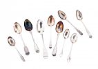 ASSORTED SILVER TEA SPOONS at Ross's Online Art Auctions