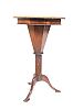 VICTORIAN INLAID MAHOGANY SEWING TABLE at Ross's Online Art Auctions