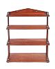 ANTIQUE MAHOGANY FOUR TIER BOOK RACK at Ross's Online Art Auctions
