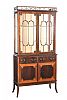 EDWARDIAN MAHOGANY TWO DOOR DISPLAY CABINET at Ross's Online Art Auctions