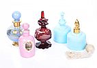 COLLECTION OF PERFUME BOTTLES & STOPPERS at Ross's Online Art Auctions