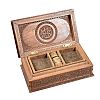 VICTORIAN CARVED HARDWOOD JEWELLERY BOX at Ross's Online Art Auctions