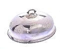 VICTORIAN SILVER PLATED MEAT DISH COVER at Ross's Online Art Auctions