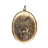 9CT GOLD LOCKET at Ross's Online Art Auctions