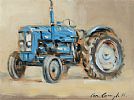 OLD FORDSON TRACTOR by Con Campbell at Ross's Online Art Auctions