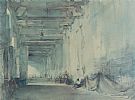 WHITE INTERIOR, CHATEAUNEUF SUR LOIRE by Sir William Russell Flint RA at Ross's Online Art Auctions