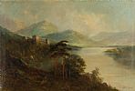 CASTLE BY THE LOUGH by English School at Ross's Online Art Auctions