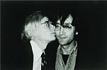 ANDY WARHOL KISSING JOHN LENNON AT THE FACTORY 860 BROADWALK, NEW YORK by Christopher Makos at Ross's Online Art Auctions