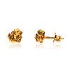 GOLD NUGGET EARRINGS at Ross's Online Art Auctions