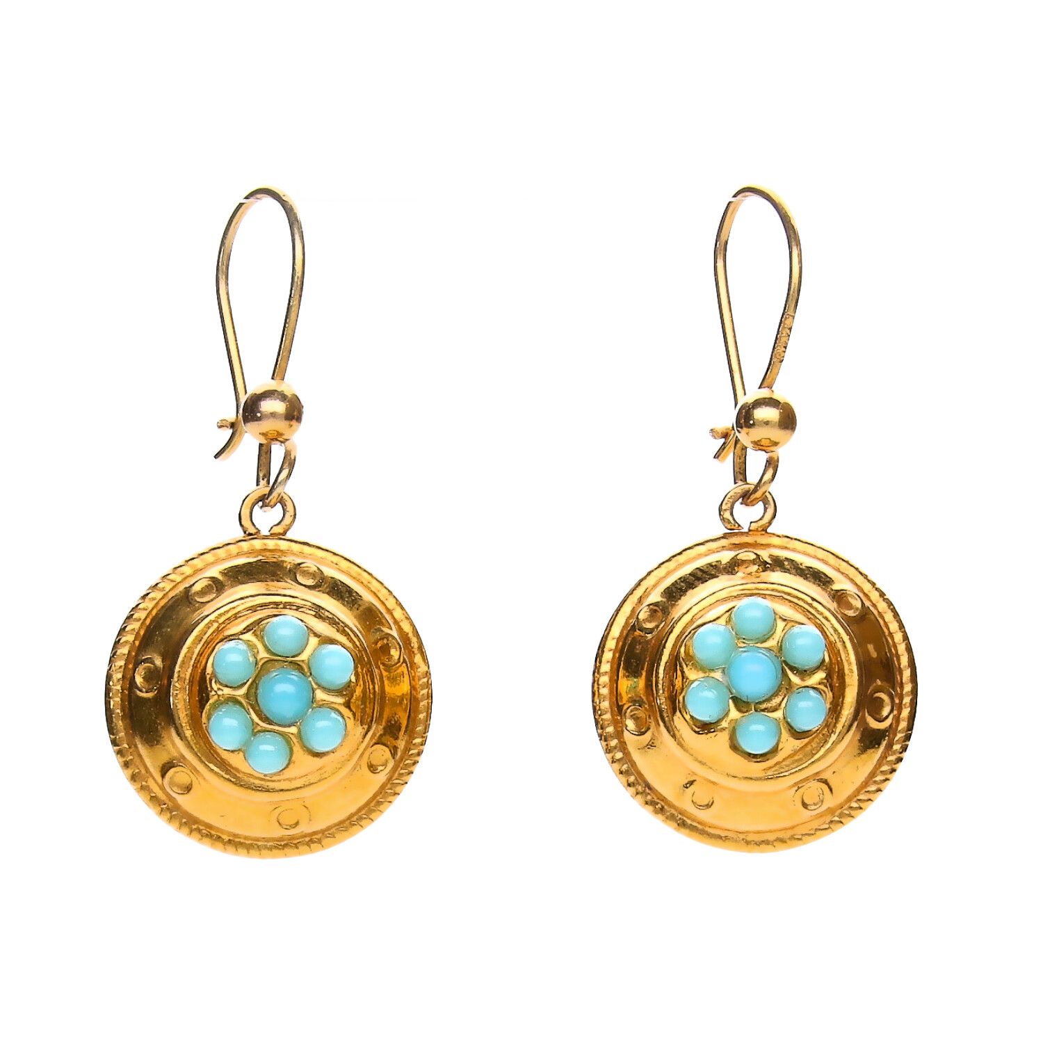 9CT GOLD TURQUOISE EARRINGS
