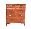 GEORGIAN OAK CHEST OF DRAWERS at Ross's Online Art Auctions