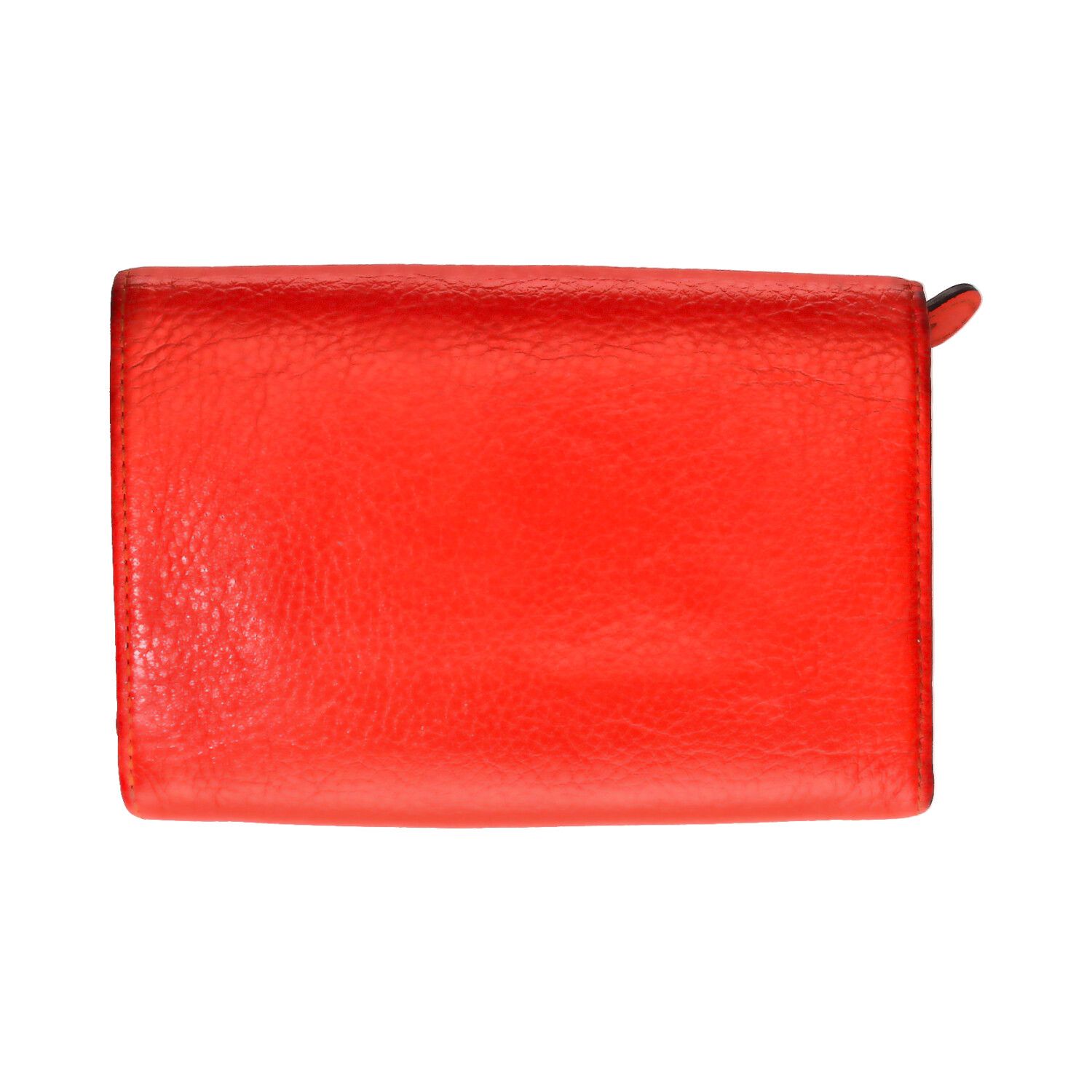 Mulberry Compact Zip Around Purse Wallet in Poppy Red Classic Small Grain -  SOLD