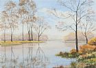 TREE REFLECTIONS by Wilbur Little at Ross's Online Art Auctions
