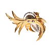 JOMAZ GOLD-TONE COSTUME BROOCH at Ross's Online Art Auctions