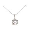 STERLING SILVER CUBIC ZIRCONIA PENDANT & CHAIN at Ross's Online Art Auctions