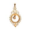 14CT GOLD & WHITE SAPPHIRE PENDANT at Ross's Online Art Auctions