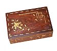 INLAID ROSEWOOD JEWELLERY BOX at Ross's Online Art Auctions