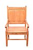ARTS & CRAFTS STYLE TEAK THRONE CHAIR at Ross's Online Art Auctions