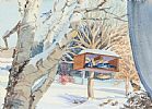 SNOWY TREES by Padi Ainsworth at Ross's Online Art Auctions