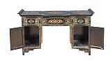 BLACK LACQUERED DRESSING TABLE at Ross's Online Art Auctions