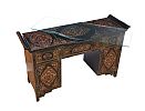 BLACK LACQUERED DRESSING TABLE at Ross's Online Art Auctions