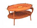 INLAID MAHOGANY TRAY TOP COFFEE TABLE at Ross's Online Art Auctions