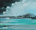 DOWNINGS AQUA BLUE WATERS by Sean Lorinyenko at Ross's Online Art Auctions